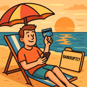 vacation on credit card before filing bankruptcy